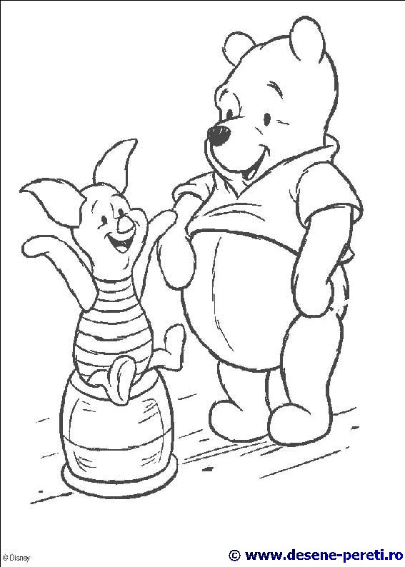 winnie the pooh desene colorat